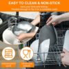 Vicloon Air Fryer Silicone Pot, 8.27 inch Air Fryer Liners, Supersoft Round Air Fryer Replacement Basket, Reusable Heat Resistant Non-Stick Baske