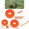 Zerodis 3mm String Trimmer Line Nylon Cord Wire Round String Trimmer Line in Spool Grass Trimmer Replacement Mowers Tools(50M)