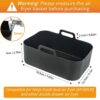 Usper 2PCS Air Fryer Silicone Pot for Ninja Foodi Dual DZ201 DZ401 AF300UK AF400UK & Tower T17088, Air Fryer Liner Basket Accessories for Instant