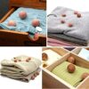 Yizhet Cedar Wood Balls Moth Repellent, 40 Pcs Anti Moth Cedar Balls, Natural Scent Balls for Moth Protection in Wardrobes Drawers, Storage Boxes