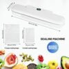 Vacuum Sealer, Automatic Food Vacuum Sealer Machine for Sous Vide Cooking with 10 Sealer Bags, Air Sealing System for Food Preservation, One-Touc