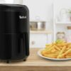 Tefal Easy Fry Compact Digital Health Air Fryer, Black, 2 Portions, EY301840