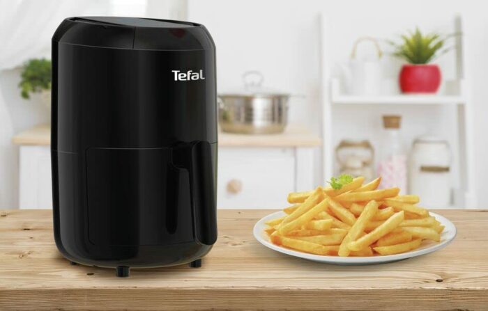 Tefal Easy Fry Compact Digital Health Air Fryer, Black, 2 Portions, EY301840