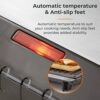 Tower T27038 4 Portion Health Grill and Panini Grill with Non-Stick Cerastone Coating, 750W, Black & Stainless Steel