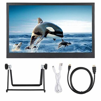 Wandisy 13.3 Inch 1080P Full HD IPS HDR Ultra Slim Game Monitor HDMI Portable Screen Display With speaker for PS3 PS4 Xbox Laptop Phone PC Mac