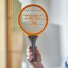 Zero In Handy Bug Bat Swatter. Battery Powered. Travel Size: 35.0 cm x 4.0 cm x 18.5 cm. Kills Flying Insects on Contact, Suitable for Indoor and