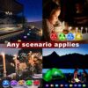 wucgea Mini Pumpkin Lights - Battery Operated Jack O Lantern Lights/Color Changing Small RGB Led Lights for Inside Pumpkin with Remote/Mini Candl