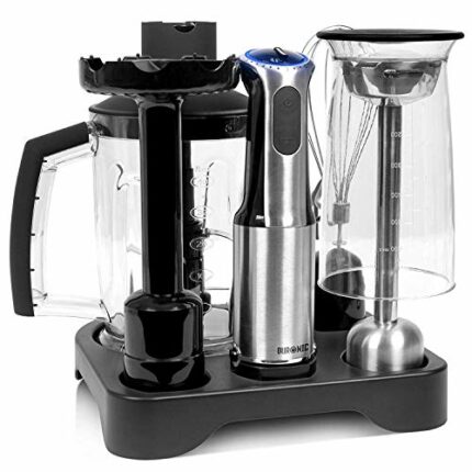 Duronic Hand Blender HB8010 | Immersion Stick Blender | 5 Speed | Turbo Function | 800W | Stainless-Steel | Cooking Wand with Four Attachments: W