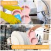 2Pcs Silicone Air Fryer Egg Pan,Air fryer egg mould,Non Stick air fryer muffin tray,air fryer silicone baking pan Cupcake Pan Pancake Mold,3Cavit