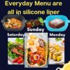 2Pcs Silicone Air Fryer Liner 6.5inch Reusable Air Fryer Silicone Basket Heat Resistant Non-Stick Air fryers Silicone Pot Square Replacement of P