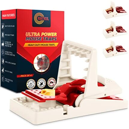 Ultra Power Mouse Traps | Reusable Mouse Traps for Indoors That Kill Instantly - The Ultimate Mice Trap for Rodent Control - Highly Sensitive Mou