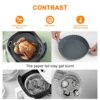 Vicloon Air Fryer Silicone Pot, 8.27 inch Air Fryer Liners, Supersoft Round Air Fryer Replacement Basket, Reusable Heat Resistant Non-Stick Baske