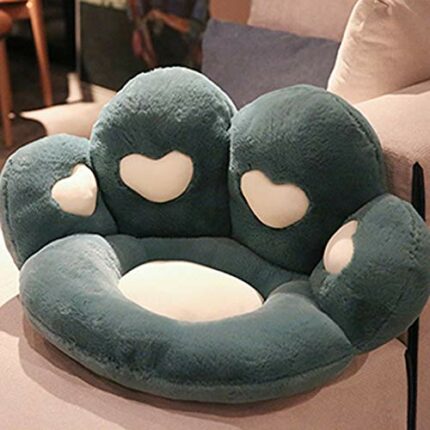 DSFEOIGY Cute Fluffy Seat Chair Cushion Home Office Chair Backrest Lumbar Pillow Tatami Floor Cushion Puff Children's Sofa Cushion Stool (Color :