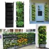 2 Pack Wall Planting Bags - 7 Pocket Hanging Vertical Wall Planter Planting Grow Bags for Indoor and Outdoor Use - Perfect for Balconies, Yards,