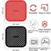 2Pcs Air Fryer Liners, Silicone Air Fryer Liners Square, Air Fryer Liners Silicone, Air Fryer Silicone, 8.5inch Reusable Air Fryer Liners, Non-St
