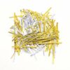 YQ 2 Packs of 1400 Pieces Twist Ties,Foil Ties Metallic Twist Ties for Baking,Party,Candy,Gift Bags（Siver and Gold）