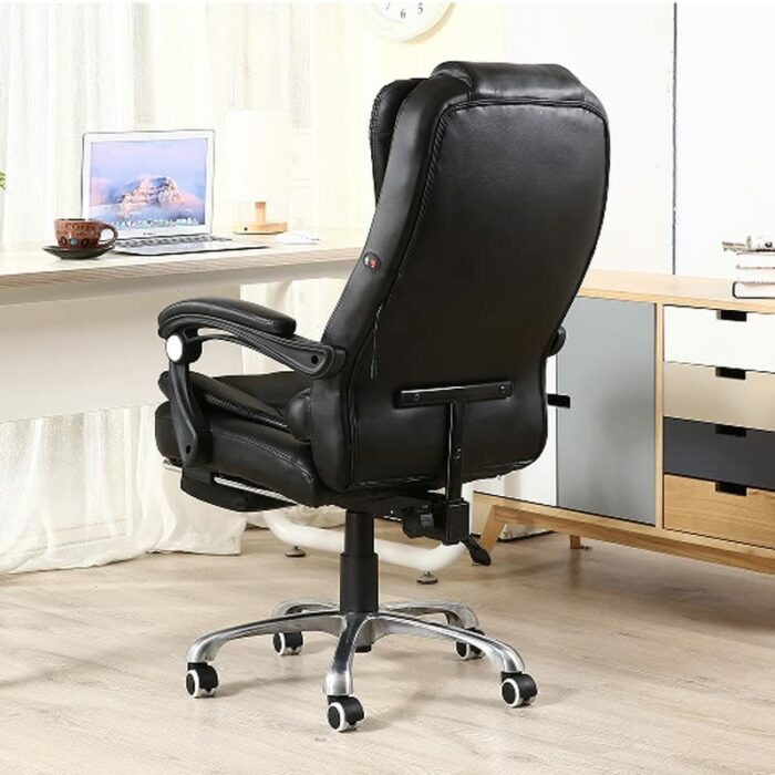 ZCMEB Gaming Chair Massage Synthetic Leather Office Chair Home Reclining Computer Boss Chair Swivel Lifting