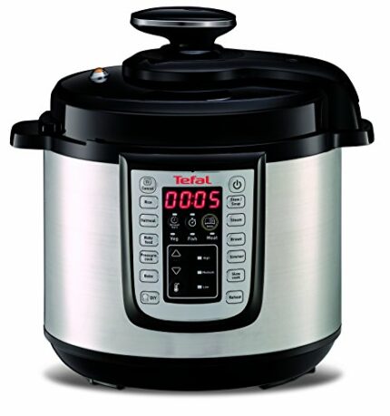 Tefal All-in-One Electric Pressure/Multi Cooker, (6 Portions), Black/Stainless Steel, CY505E40, 6L, 1000-1200W