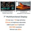WOWNOVA 7" Computer Sensor Panel LCD Screen PC Temperature Monitor Display Secondary Screen, PC Accessories for PC Case, Compatible with Raspberr