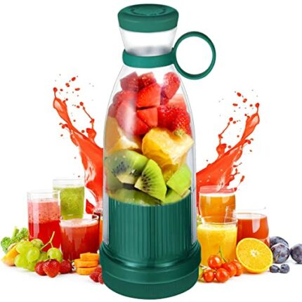 Portable Blender Bottle, 350Ml Portable Blender Mini Jug Blenders, Electric Travel Juicer, Multifunctional Fruit Mixer, Mini Blender for Smoothie