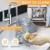 2PCS Silicone Pot for Ninjas Dual Air Fryer Liners, Double Air Fryer Silicone Air Fryer Basket, Air Fryer Rack Accessories for Air Fryer, Oven, a