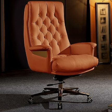 DINGZZ Commercial Furniture Leather Office Chair Roller Computer Chair Base (Color : Argento, Size : Light Grey)