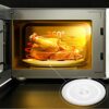 27.5 cm Microwave Glass Plate, Microwave Glass Turntable Plate Replacement with Heat Resistant Glove for Large Microwaves