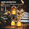 Yeahmart Pack of 12 Realistic and Bright Led Candle Lights, Battery Operated LED Tealights, Flameless Tea Lights with Warm White Bulb Light for W