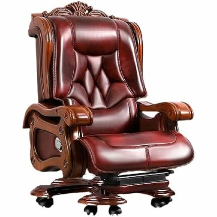 DINGZZ Recliner Leather Big Manager Big Shift Chair Home Office Chair