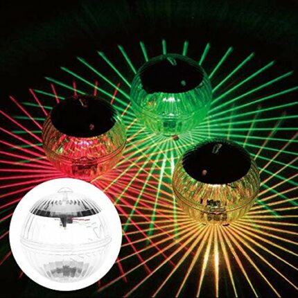 VIFER Light Multi-color Waterproof Solar Powered Floating Ball Lamp Decor Light for Swimming Pool Garden