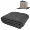 YEXEXINM 5.3 x 3.3 FT Outdoor Storage Shed Mat-Waterproof Dustproof Outdoor Carport Mat- Backing Prevents Liquid Penetration，Anti-Slip Patio Furn