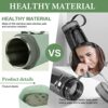 12V Car Kettle, Small Electric Travel Kettles 80W, Portable 350ml Electric Tea Coffee Kettle, 304 Stainless Steel Liner, Heating temperature up t