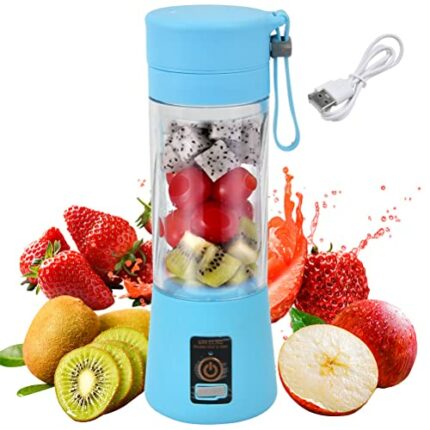 Portable Blender, Personal Blender Portable Juicer Cup Fruit Mixer USB Charger Mini Juice Blender for Smoothies and Shakes，with 6 Power Blades Tr