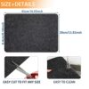 4Pcs Heat Resistant Mat for Air Fryer, Kitchen Countertop Air Fryer Protector Mat, Felt Non-Slip Air Fryer Mat for Ninja Air Fryer, COSORI, Coffe