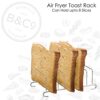 VFM - Air Fryer Wire Toast Rack - Air Fryer Accessory - 15.5cm X 8.5cm X 5.5cm for Oven and Press Cooker, Barbecue, Roasting Oven Air Fryers Oven