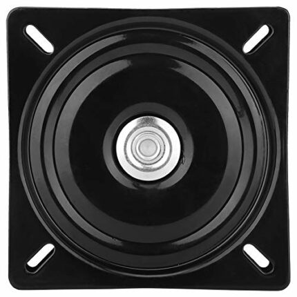8in Square Lazy Susan Rotating Platform 360 Degrees Turntable Swivel Plate with Steel Ball Bearings Multi Purpose for Bar Stools, Chairs, Spin Fu