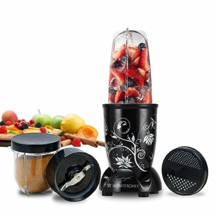 Wonder Chef 60018330 Nutri-Blend Blender, Grinder, Plastic, 400 W,Black