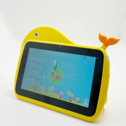 Atouch Kids Early Education Android Tablet KT2 7-Inch blue color Smart Tablet with 16GB/2GB RAM Bluetooth Quad Core CPU Wi-Fi Kids Tablet Pc Plus