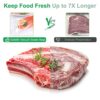 Vacuum Food Sealer Bags 15 x 20 cm, Gokilife Vacuum Sealer Bags for Food Saver, Heavy Duty, BPA Free, Seal a Meal, Embossed Pre-Cut Bags for Food
