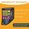 3 PCS Air Fryer Cooking Times Chart UK, Air Fryer Accessories Magnetic Cheat Sheet Set, Cooking Times Temperature Quick Reference Guide, Kitchen