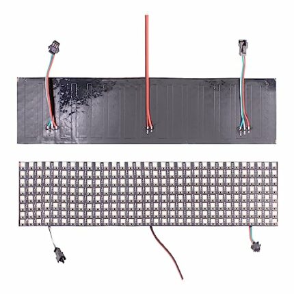 Jitw Lighting 8x32 Full Color programmable Pixel Screen 256 Pixels Built-in SK6812 chip Point Control Soft Screen (8x32pixel Screen)