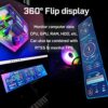 WOWNOVA Computer Hardware Temp Sensor Panel 8.8" Touch Monitor, PC Temperature Display, HD LCD Screen for PC Case Accessories Gaming Secondary Mo