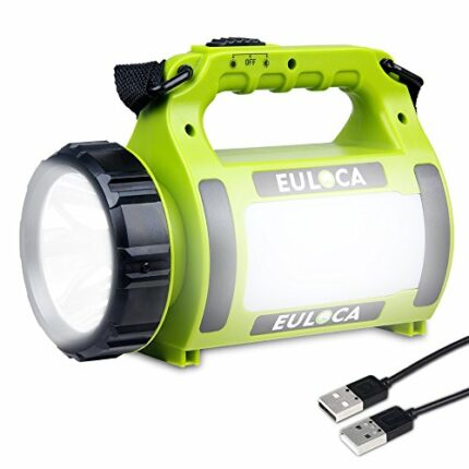 USB Rechargeable Portable Searchlight Torch Multi-Functional Camping Lantern, Waterproof LED Spotlight Searchlight