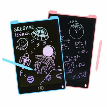 SEEGAEM LCD Drawing Board for Kids, Electronic Writing Tablet for 3-8 Years Old Girls Boys, Erasable Drawing Doodle Pad for Toddler, Kids and Adu