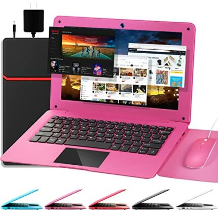 G-Anica Laptop Computer(10.1 inch), Quad Core Powered by Android 12.0, Netbook Computer with WiFi and Bluetooth, Mini Laptop for Kids and Adults（