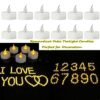 YiYFiT Classic LED Tea Lights Candles,12-Pack Flameless Tealight Candles Battery Candles Flickering Fake Candles for Christmas,Halloween,Party,Fe