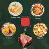 2Pcs Air Fryer Liners, Silicone Air Fryer Liners Square, Air Fryer Liners Silicone, Air Fryer Silicone, 8.5inch Reusable Air Fryer Liners, Non-St