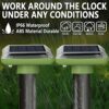 4 Packs of Mole Repellent, Solar Sonic Pest Repeller Stakes, Mole Trap for Garden, Snake Repellent-Solar Powered Insect Repellent Outdoor - Roden