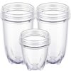 2-pack 16 ounce Cup and 12 ounce Short Cup Replacement Cup Set Fits for Magic Bullet Blenders Cup for 250w （MB1001 Series)