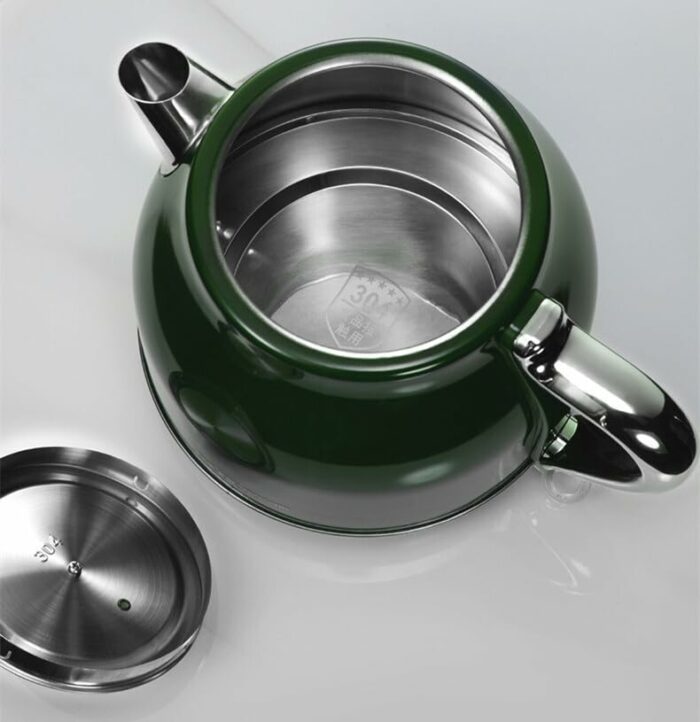 RILOOP Retro Kettle Household High-Value Electric Kettle to Boil Water Automatic Power-Off Tea Kettle Electric Appliances, for Kitchen/K Green